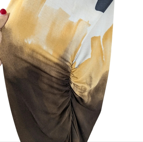 Tart Collections Tie Dye Print Dress Small Micro Modal Batwing Sleeve Boho NWT - Picture 5 of 10